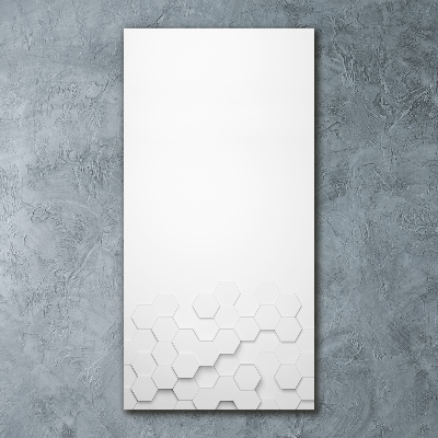 Modernes Acrylbild vertikal Sechsecke Hintergrund