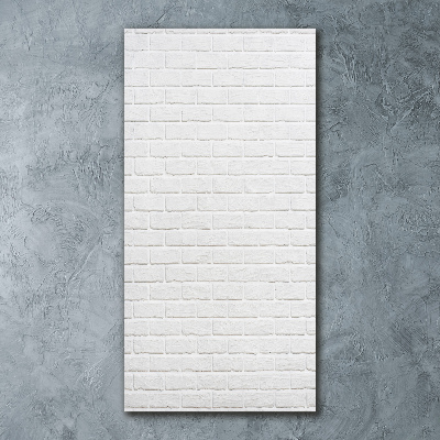 Plexiglasbilder vertikal Ziegelmauer