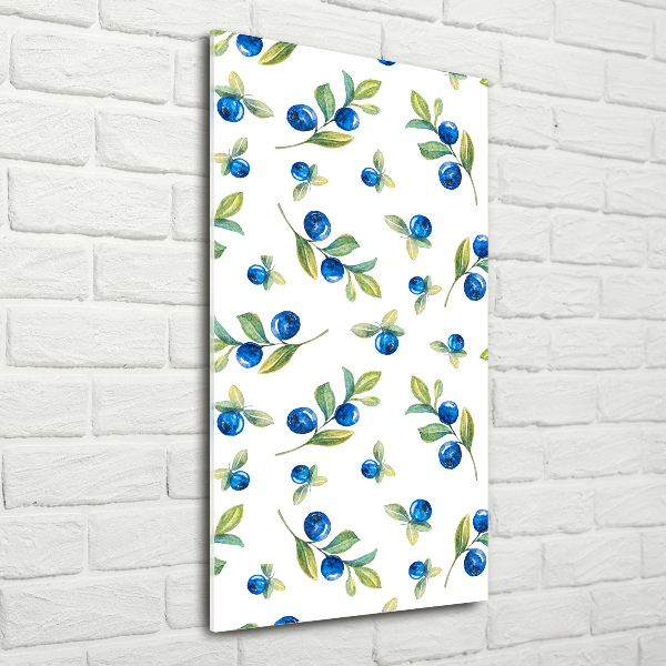 Modernes Acrylbild vertikal Beeren