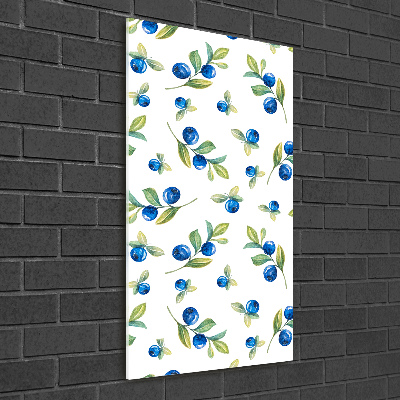 Modernes Acrylbild vertikal Beeren