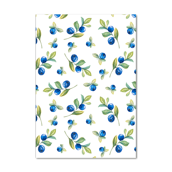 Modernes Acrylbild vertikal Beeren