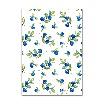 Modernes Acrylbild vertikal Beeren