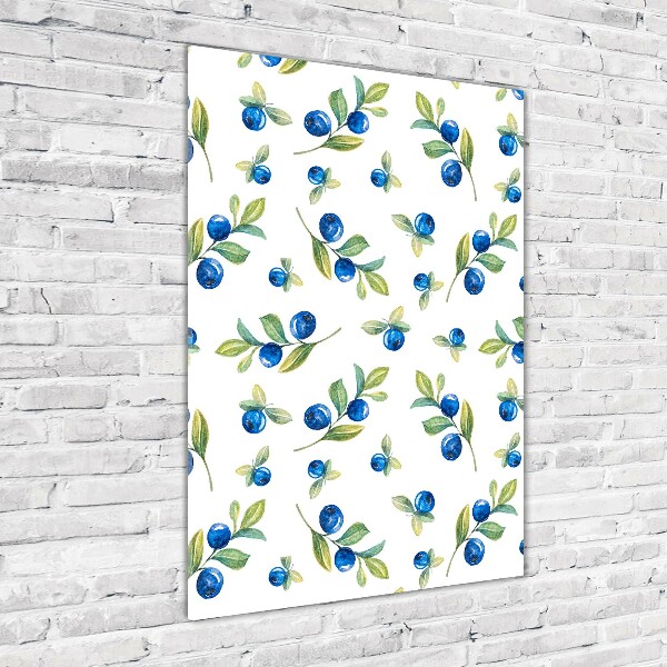 Modernes Acrylbild vertikal Beeren