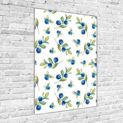 Modernes Acrylbild vertikal Beeren