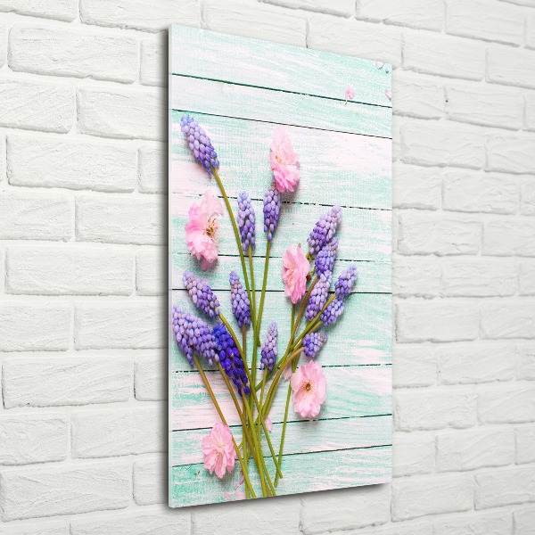 Plexiglasbilder vertikal Traubenhyazinthe