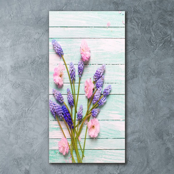 Plexiglasbilder vertikal Traubenhyazinthe