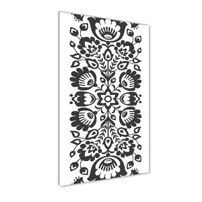 Bild auf Acrylglas vertikal Volksmuster
