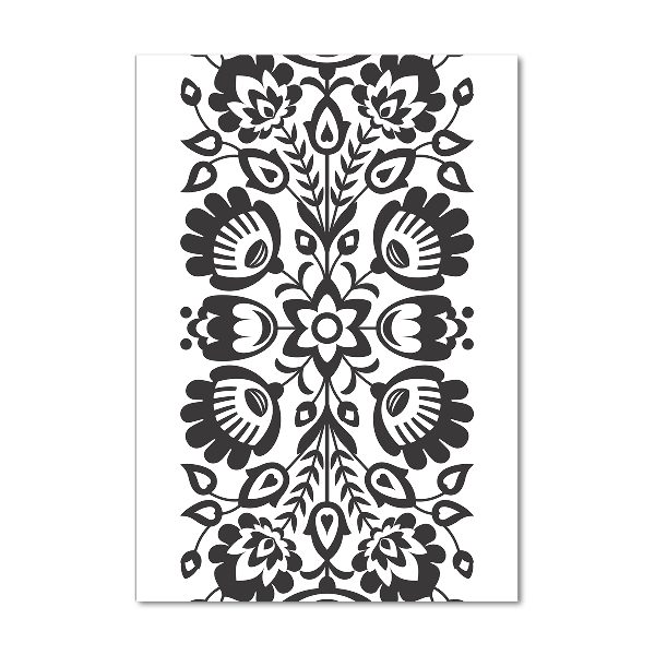 Bild auf Acrylglas vertikal Volksmuster