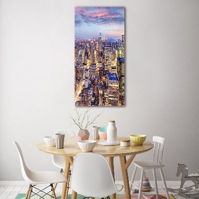 Acrylbild vertikal New York