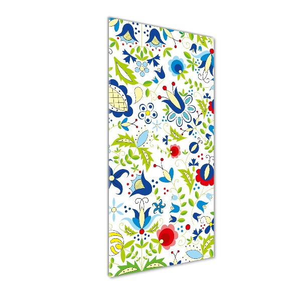 Modernes Acrylbild vertikal Ethnisches Muster