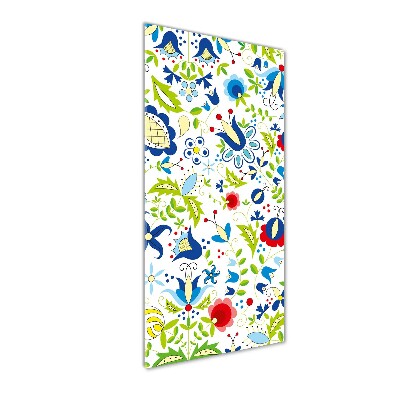 Modernes Acrylbild vertikal Ethnisches Muster