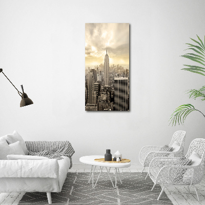 Modernes Acrylbild vertikal Manhattan, New York