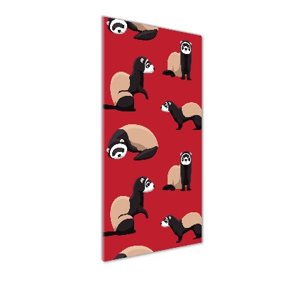 Acrylbild vertikal Frettchen