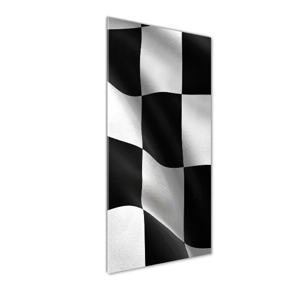 Acrylbild vertikal Zielflagge