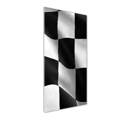 Acrylbild vertikal Zielflagge