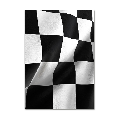 Acrylbild vertikal Zielflagge