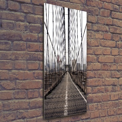 Plexiglasbilder vertikal Brooklyn Bridge