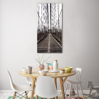 Plexiglasbilder vertikal Brooklyn Bridge