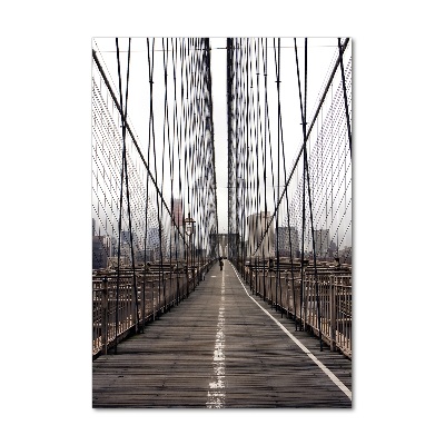 Plexiglasbilder vertikal Brooklyn Bridge