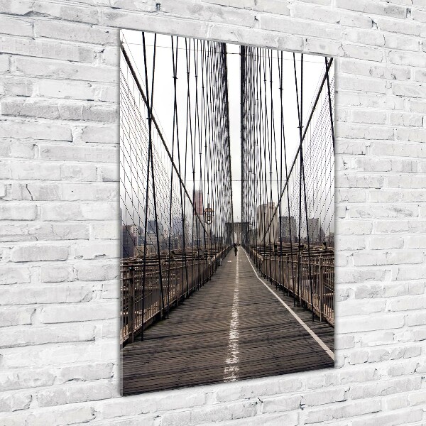Plexiglasbilder vertikal Brooklyn Bridge