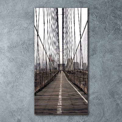 Plexiglasbilder vertikal Brooklyn Bridge