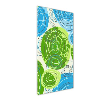 Acrylbild vertikal Abstraktion