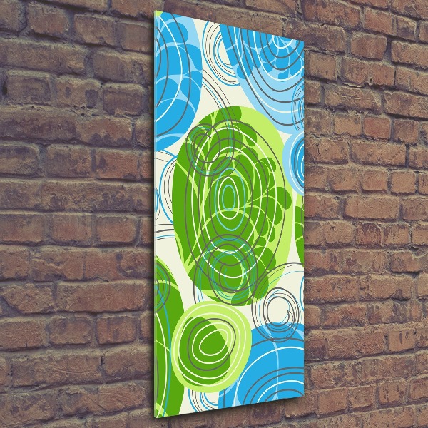 Acrylbild vertikal Abstraktion