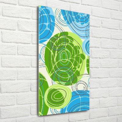 Acrylbild vertikal Abstraktion