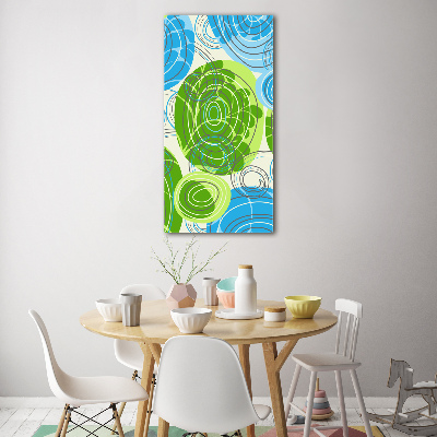 Acrylbild vertikal Abstraktion