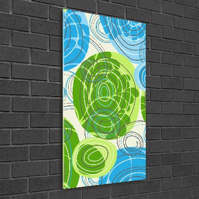 Acrylbild vertikal Abstraktion