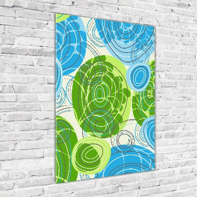 Acrylbild vertikal Abstraktion