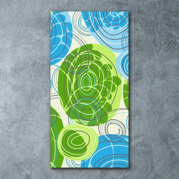 Acrylbild vertikal Abstraktion