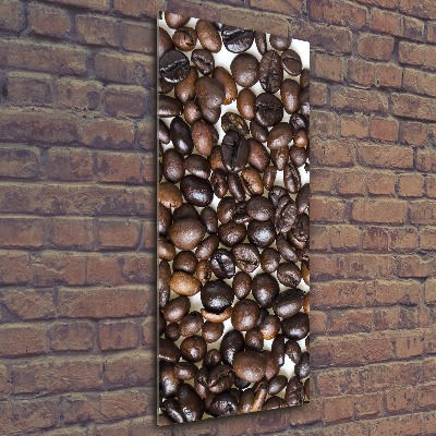 Modernes Acrylbild vertikal Kaffeebohnen