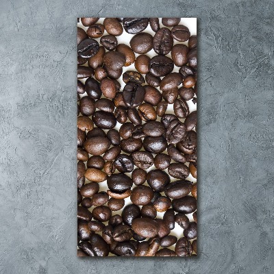 Modernes Acrylbild vertikal Kaffeebohnen