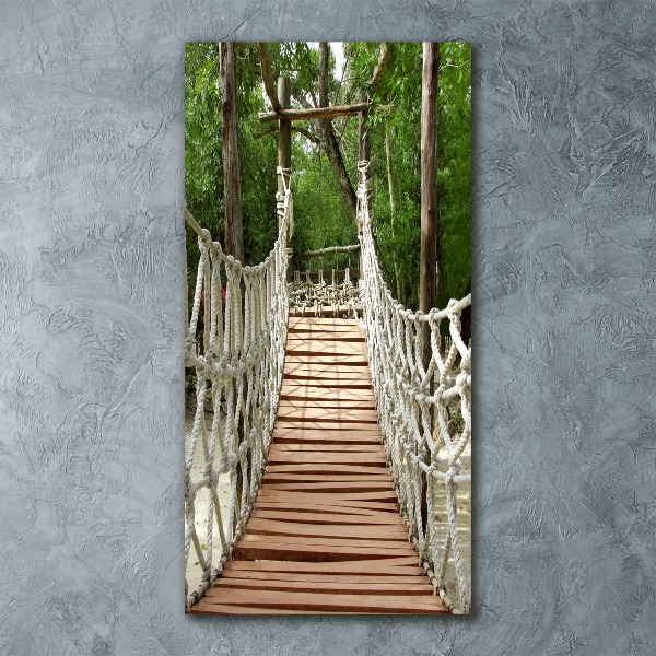 Bild auf Acrylglas vertikal Seilbrücke