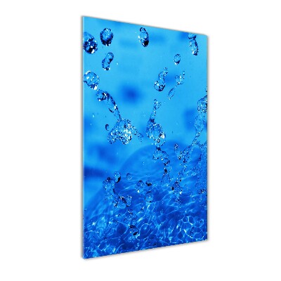 Acrylbild vertikal Wassertropfen