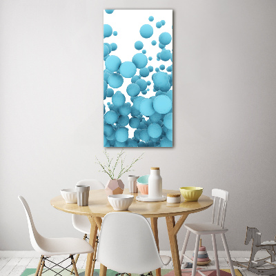 Modernes Acrylbild vertikal Abstrakte Sphären