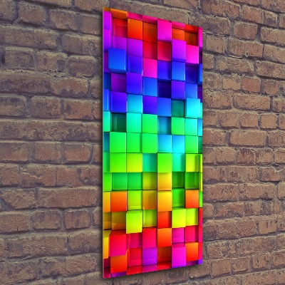 Acrylbild vertikal Bunte Schachteln