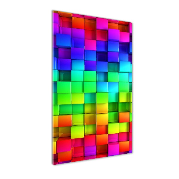 Acrylbild vertikal Bunte Schachteln