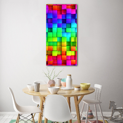 Acrylbild vertikal Bunte Schachteln