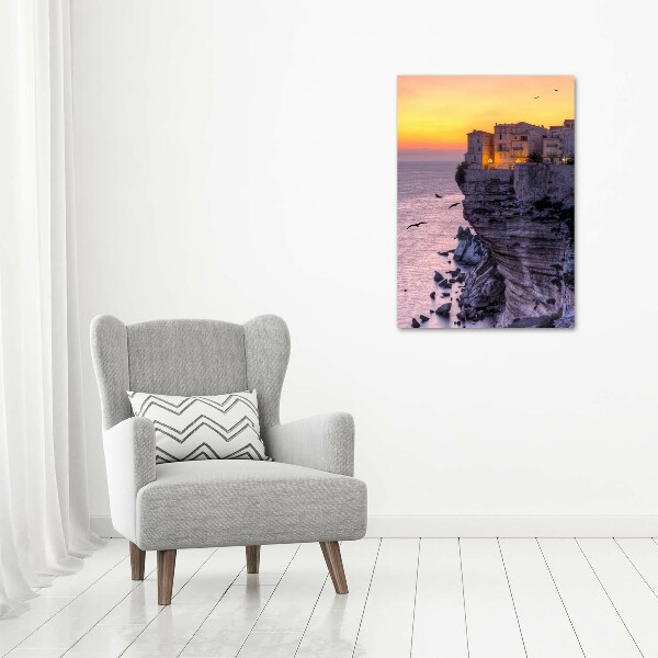 Modernes Acrylbild vertikal Klippenhäuser