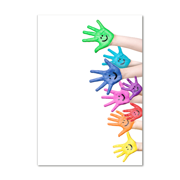 Plexiglasbilder vertikal Bemalte Hände