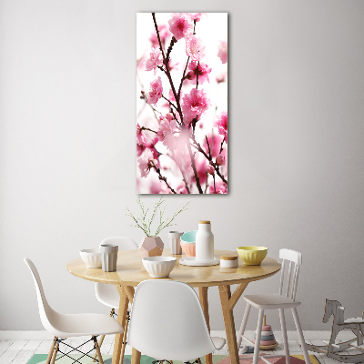 Bild auf Acrylglas vertikal Pflaumenblüten