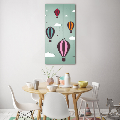Bild auf Acrylglas vertikal Fliegende Ballons