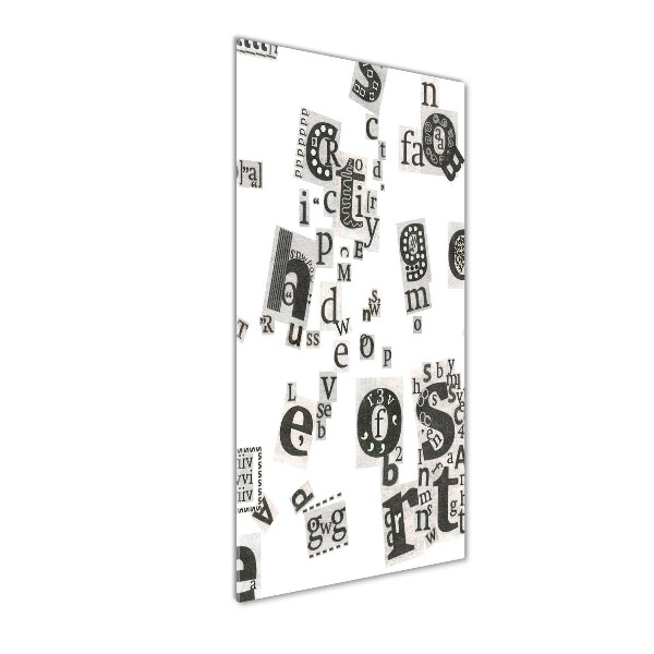 Bild auf Acrylglas vertikal Leserbriefe aus einer Zeitung