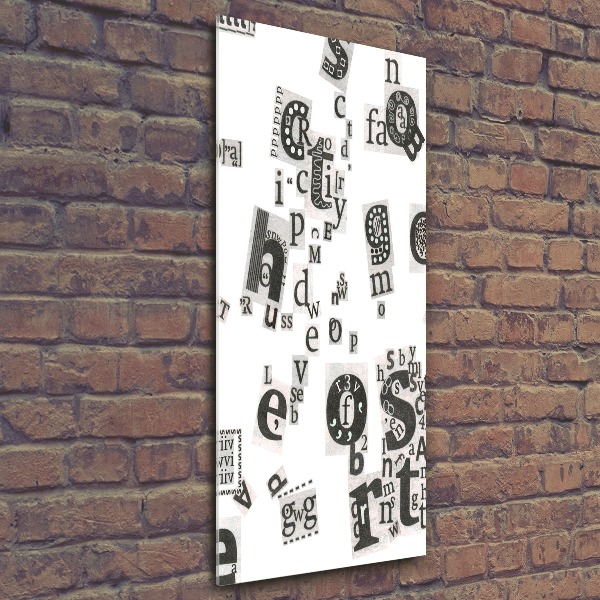 Bild auf Acrylglas vertikal Leserbriefe aus einer Zeitung