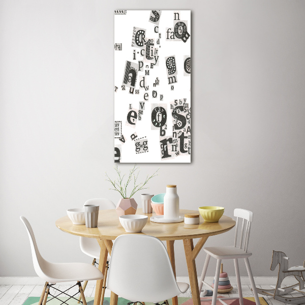 Bild auf Acrylglas vertikal Leserbriefe aus einer Zeitung