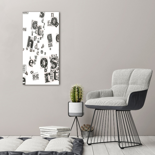 Bild auf Acrylglas vertikal Leserbriefe aus einer Zeitung