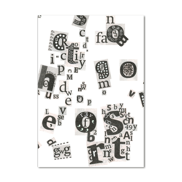 Bild auf Acrylglas vertikal Leserbriefe aus einer Zeitung