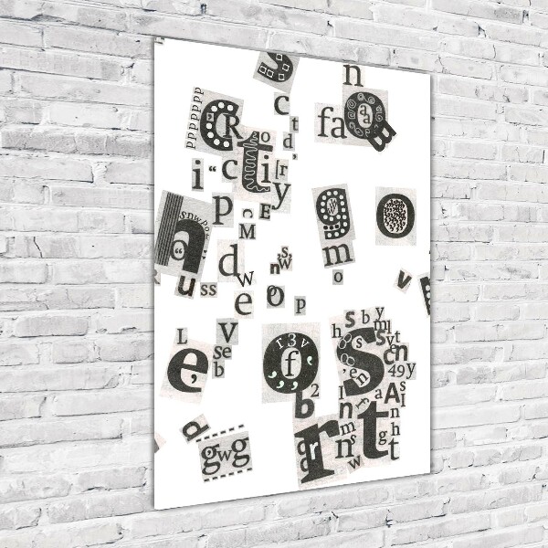 Bild auf Acrylglas vertikal Leserbriefe aus einer Zeitung